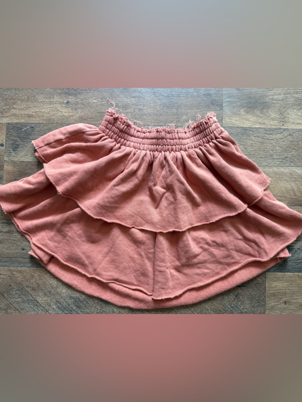 aerie Tiered Ruffle Skirt - Dusty Rose